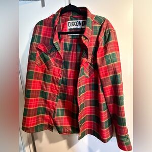 Dixxon “The McCallister” Red and Green Plaid Shirt
